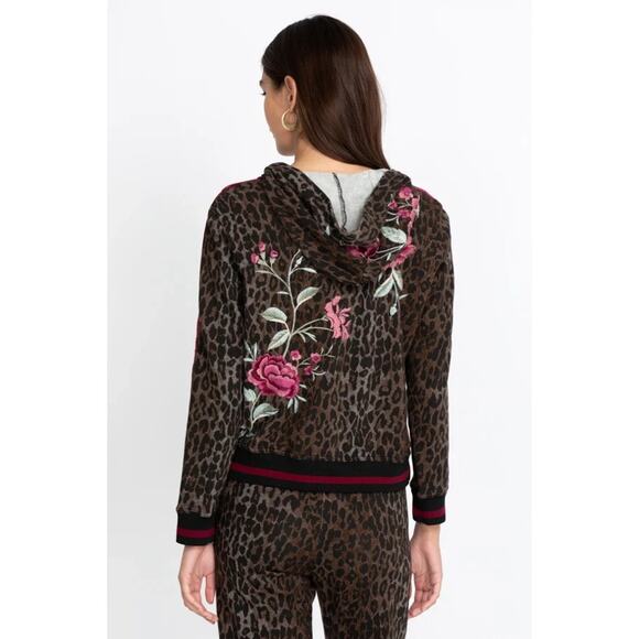 Johnny Was Women's Erin Athletic Zip Up Hoodie Jacket & Trouser Pants Size L - Picture 3 of 7